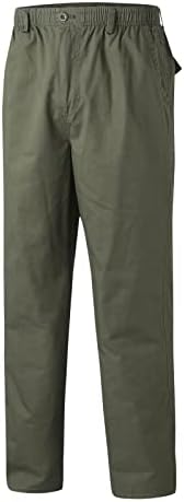 Miashui Kuhinjske hlače Muške muške modne labave pamučne plus veličine džep čipke udružene elastične hlače hlače u ukupnoj kući