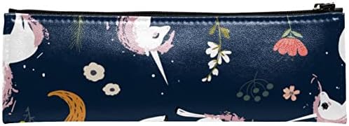 Tbouobt vrećica za šminku Travel Cosmetic torba torbica torbica sa zatvaračem, jednorog crtić cvijet