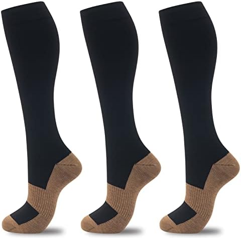 Fenglaoda Spakotine kompresije za žene muškarci, 20-30mhg Kompresijska podrška tekućim čarapama za medicinske sestre
