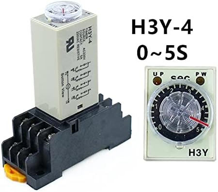 DJDLFA H3Y-4 0-5s Power Utični relej releja TIMER DPDT 14PINS H3Y-4 DC12V DC24V AC110V AC220V