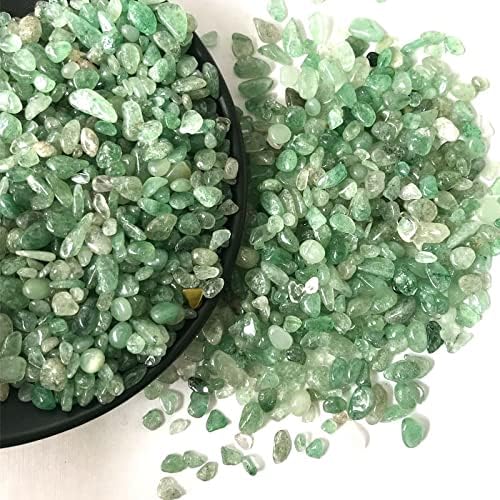 Mobsan 100g prirodna zelena jagoda kristalno polirani šljunčani kamenje pogodno za uređivanje vaza za punjenje akvarijski vrtovi i