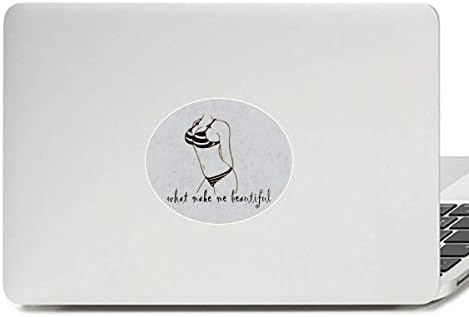 Bikini ljepota ilustracija crni uzorak vinil amblem grafički laptop naljepnica za notebook naljepnica
