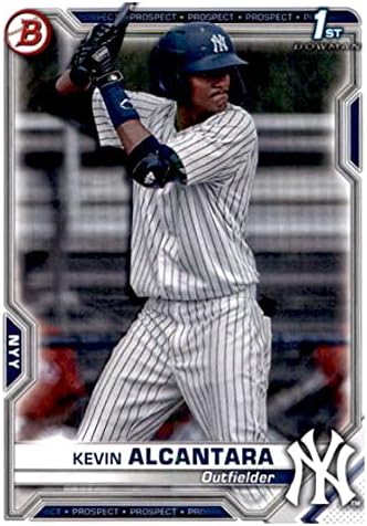 2021 Bowman izgledi # BP-97 Kevin Alcantara 1. bowman New York Yankees Baseball Card