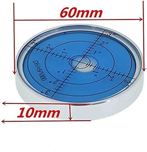 60x10mmhigh Precision Horizontalni mjehurić kardanski nivo vodoravnog mjehurića vodoravna lopta horizontalna točnost perle 15 '/ 2