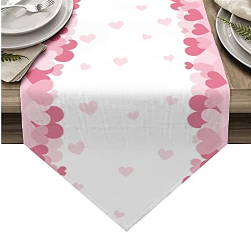 Jahh ružičasta ljubavna stolna trkač vjenčani ukras za vjenčanje stolnjak kava trpezarijski stol dekor trkač stola