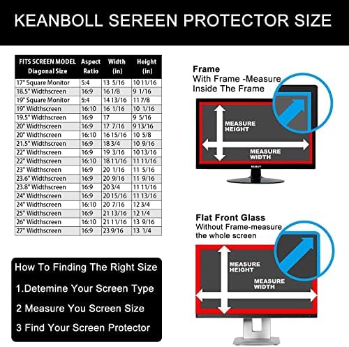 Zaštita ekrana monitora od 23 inča, Zaštita ekrana protiv plavog svjetla protiv odsjaja za 23 inča 16:9 widescreen desktop zakrivljeni