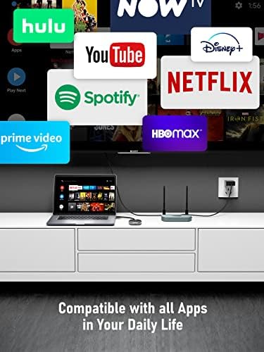 Bežični HDMI predajnik i prijemnik, YEHUA bežični video predajnik, bežični HDMI ekstender pogodan za Netflix, sastankom za streaming