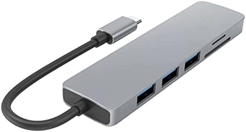 TWDYC Type-C Hub na HDMI-kompatibilni Adapter 4k 3 USB C Hub sa TF Security Slot za digitalni čitač za MacBook Pro