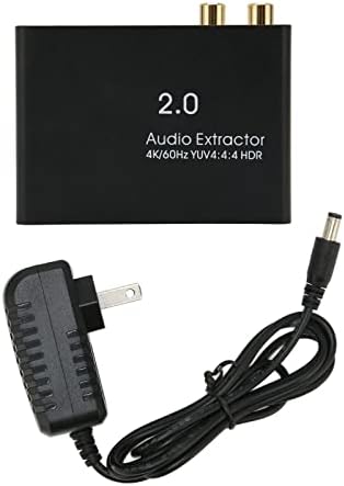 Adapter za pretvarač zvuka, 3 režima izlaza zvuka HD multimedijski sučelje zvučni ekstraktor 4K 60Hz ARC zvuk Return za igrača za