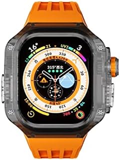 BOLSA TRANSPETNI MOD KIT CASE za Apple Watch 49 mm Gumeni sportski pojas za iWatch seriju ultra 8 silikonski remen za sat