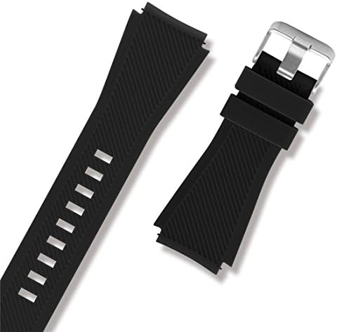Diruite za Michael Kors pristup Bradshaw Smart Watch 22mm Classic Silikonski pojas za MKT5001 / 5004 - crno