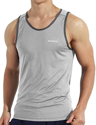 EZRUN Muška brza suha sportska majica za Bodybuilding teretanu atletsko trčanje, trening za Fitnes trening majice bez rukava