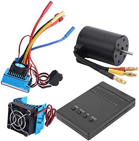 Dilwe Rc Motor Esc Set, RC 3650 motor 2300KV + 120A bez četkica + programska kartica + hladnjaka Postavite višenamjenski dijelovi