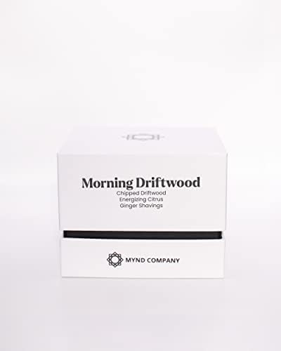 Mynd Company Aromaterapy Svijeća | Mirisne svijeće za dom | 7oz Sve prirodne sojine voske keramičke tegle | Jutarnja driftwood mirisna
