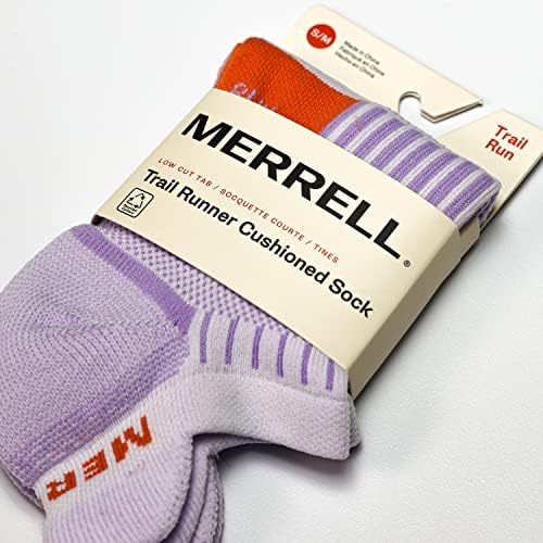 Merrell Unisex muške i ženske čarape sa jastukom za trčanje-1 Paket para - uniseks protuklizna potpetica i kompresija Luka