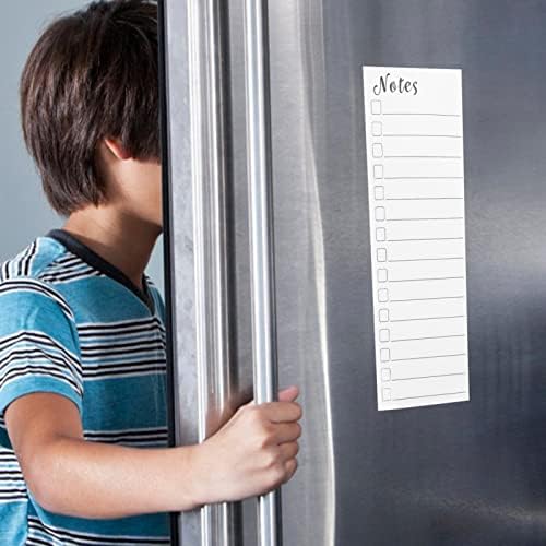 Operitacx magnetna lista namirnica za frižider: 2pcs magnetna tabla za frižider To Do List Message Board lista za kupovinu Memo Notepad