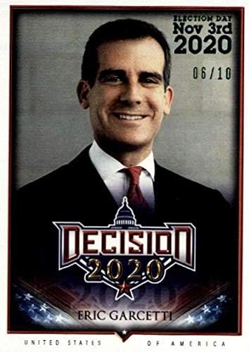 2020 Odluka o listu Zelena 493 Eric Garcetti 6/10 trgovačka kartica