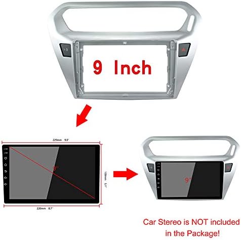 9 inčni Auto Radio Fascia Frame za Peugeot 301 2014-2018 DVD GPS Navi Player Panel Dash Kit instalacija Stereo okvir Trim okvir