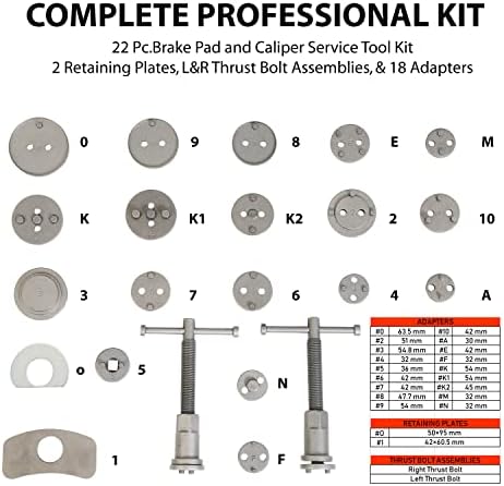 TCE ATRHS-E3318BU Torin Professional Disk kočnica Kit za kaliper alata - Auto kočni klip, odgovara: većina američkih, evropskih, japanskih