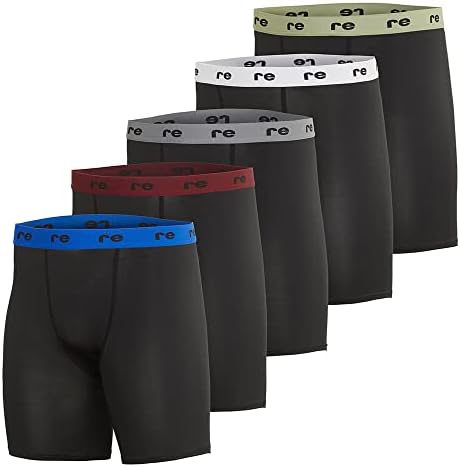 5 Pakovanje: Muške kratke hlače - Brzo suho performanse aktivno donje rublje