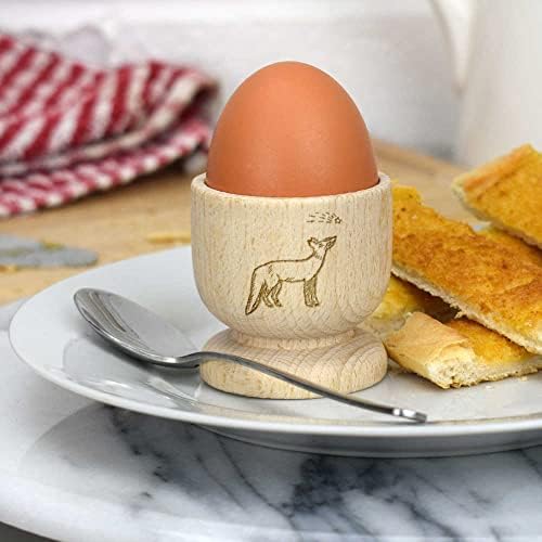 Azeeda 'Fox & Zvijezda padalica' drvena čaša za jaja