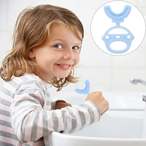 Kisangel 5 kom tip čišćenja Meki zub za djecu oralna beba mala četkica za zube četkica za zube silikonske četke u obliku slova U četkica