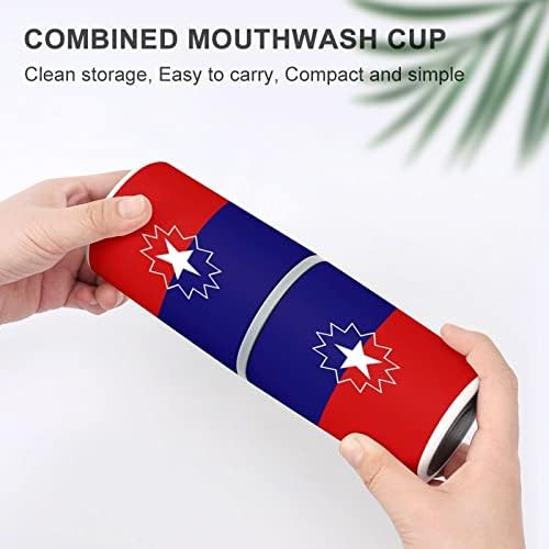 Nudquio Juneethesta zastava za paste za zube jedan par magnetske četkanje šalice zidne montirane kupaonice Organizator za dom / putovanja
