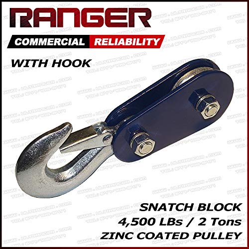Ranger Commercial pouzdanost Hook Snatch Block by Ultranger