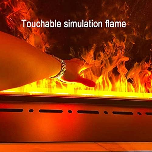 Lažni vatreni kamin ukrasni kamin 3D simulacija plamena električni kamin ultra tanki metalni panel ugrađeni kamin za uređenje doma
