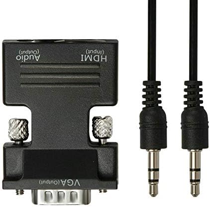 E-Universal VGA do HDMI adapterski pretvarač sa Audio 1080p muški VGA u ženskom HDMI video pretvaraču za laptop, računar, projektor