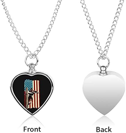Lineman američka zastava urna ogrlica za pepeo personalizirana ogrlica Za srce pet kremacija nakit Memorijalni privjesak za muškarce
