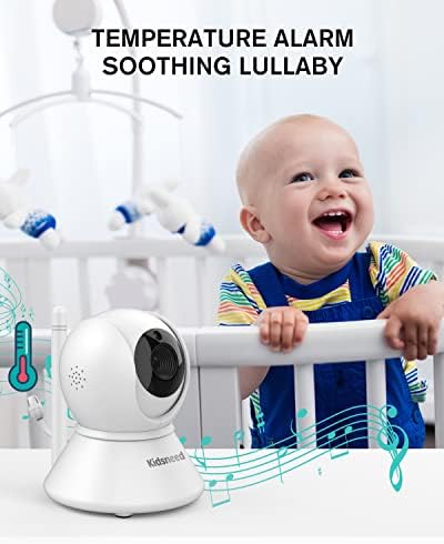 Bebi Monitor sa kamerom i zvukom - 3,5-inčni video bebi Monitor sa daljinskim upravljačem Pan & Tilt & amp;Zoom Kamera, dvosmjerni