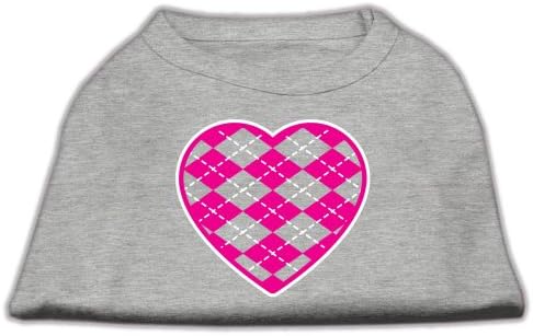 Mirage Pet proizvodi Argyle Heart Pink zaslon za ispis sive med