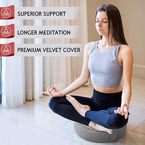 Florensi Yoga & amp; Meditation Bundle | siva meditacija jastuk & Grey Yoga Bolster