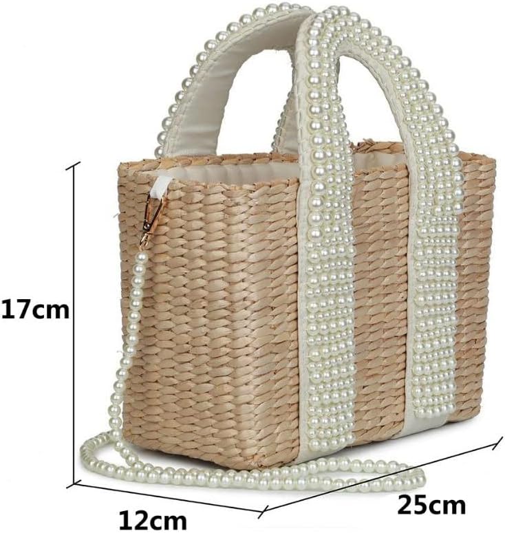 N / A Summer Pearl ručno tkanina Boemska putovanja TOVNA TORBA Prijenosna dijagonalna dvostruka torba za ukrašavanje torba