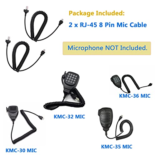 RJ-45 8-pinski do 8-pinski mikrofonski kabl Mic kabl kompatibilan za Kenwood Radio KMC-30 KMC-32 KMC-35 KMC-36 TM-271A TK-760 TK-768G