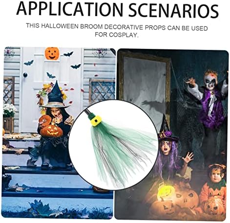 Ibasenice 5pcs Witch Broom Witch isporučuje dječje metle za djecu Masquerade Wizard Broom Halloween Kostim ukras ukras nosača ukras