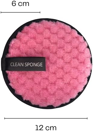 Peony SUPREME Pink višekratni jastučići za uklanjanje šminke koji se mogu prati od mikrovlakana okrugli mekani nježni platneni peškir
