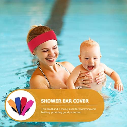 Vicasky 4pcs Plivanje za glavu Plivanje uši dječji čepovi za uši uši elastična neoprenska uha čuvara vodena zaštitna za glavu za glavu