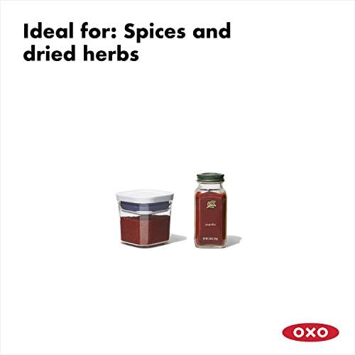 OXO Dobro koštac 4-komad Mini POP kontejner Set & Dobro koštac POP kontejner-hermetički čuvanje hrane-0.4 Qt za sušeno bilje