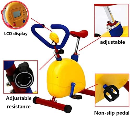 Zabavna i fitnes oprema za vježbanje za djecu, za djecu s podesivim mini vježbanje dječjim stacionarnim biciklom, vježbanje za vježbanje