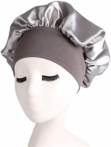 XDSDDDS ženski saten solidni šešir noćni noćni san kapa za kosu za kosu BONNET noćna kapa za žene muškarci Unisex Cap Bonnet de