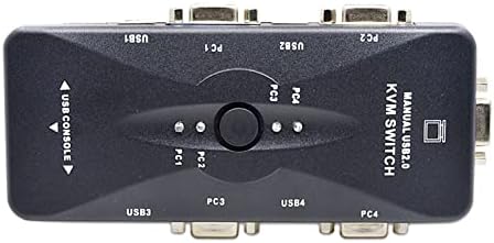 Czke 30pcs 4 Port USB 2.0 KVM VGA/SVGA Switch Switcher ručno za Adapter monitora miša sa tastaturom 4 računari koriste 1 Monitor