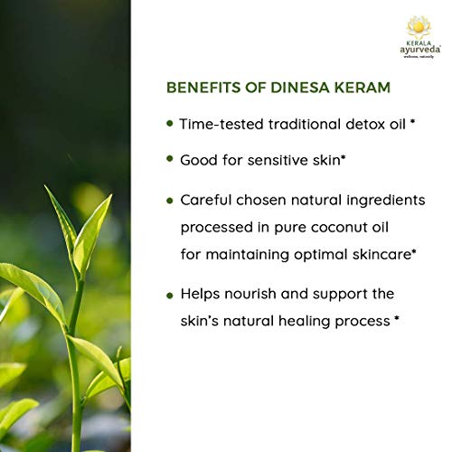 Kerala Ayurveda Dinesa Keram - biljno ulje za masažu sa kurkumom i Ashwagandhom, prerađeno u kokosovom ulju za održavanje normalnog