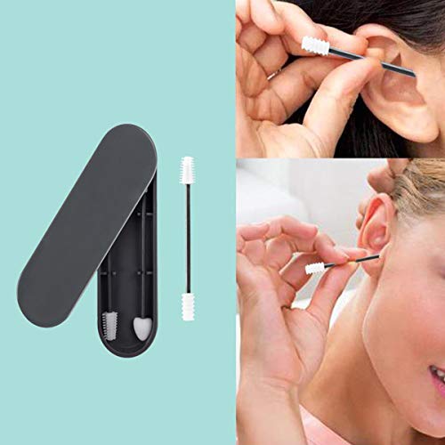 Rnker za višekratnu medicinsku silikon grubo trenje Q-savjet za čišćenje ušiju, glatki q-tip za kozmetičku šminku za žene nadograđene