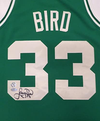 Boston Celtics Larry Bird Autographing Green 1985-86 Mitchell & Ness Jersey Veličina 40 Steiner Holo SKU 213988 - AUTOGREM NBA dresovi