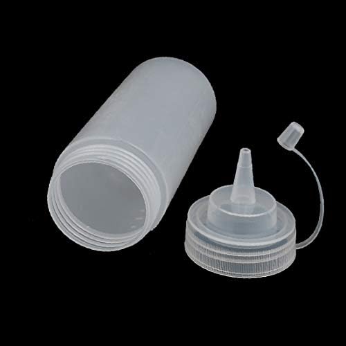 X-DREE 360ml Plastična bočica ulja sa ravnim kljunom Clear W kapa 2kom (Novi Lon0167 360ml Plastika Featured ravni kljun Squeeze pouzdana