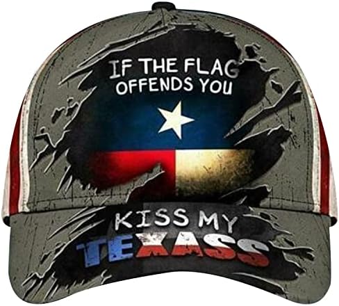 Ako Zastava Vrijeđa Poljubiš Moju Texass Klasičnu Kapu Teksaška Zastava Ponos Patriota Klasični Šešir Ljubitelji Teksasa Bejzbol Kapa, Višebojna, Srednja