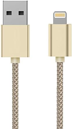 MaximalPower Apple MFi Certified Lightning USB 3.3 ' kabl za sve iPhone / iPad / iPod 5/5+/6/6+/7/7+/8/8+/10, zlato, 2 pakovanja