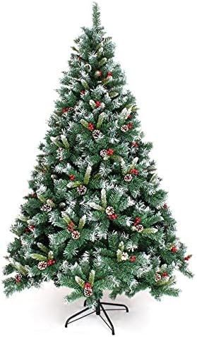 FETARXUE Umjetno božićno drvce, Xmas Premium smreka šarke POVC / PE materijala za kućnu kancelariju unutarnje otvorena božićna zabava